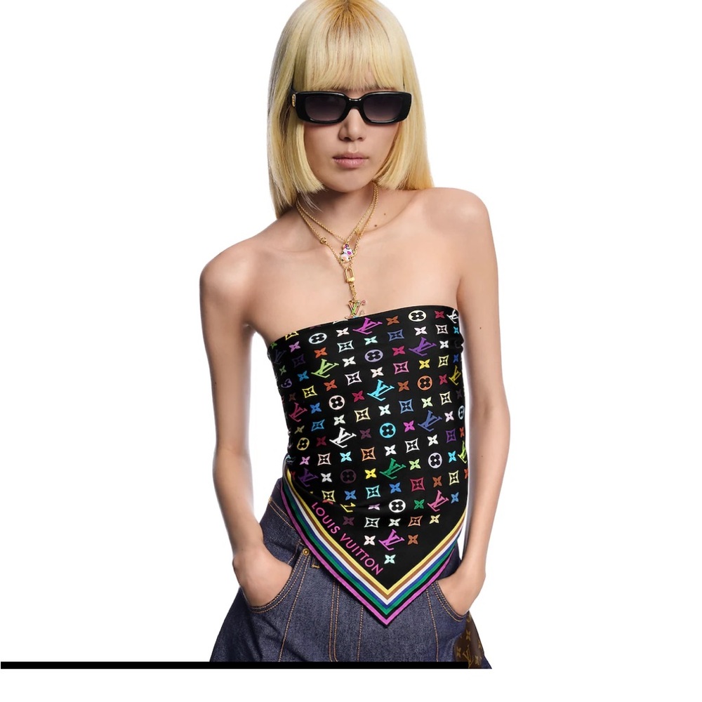 LV x Takashi Murakami 2025 Silk Square 90 - Picture 5 of 5